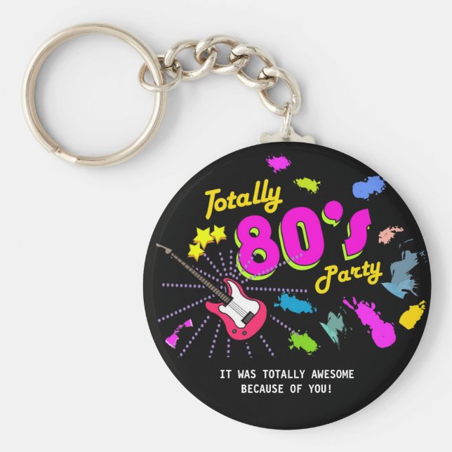 80er Party, Schlüsselanhänger Favoriten (Vorne)