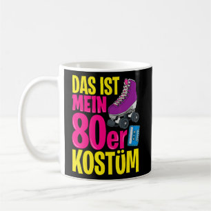 80er-Party-Themen-Party-Outfit-Kostüm-Vintage-Retr Kaffeetasse