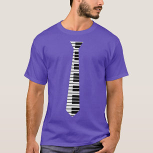 80er Piano Krawatte für Retro Music Teacher Keyboa T-Shirt