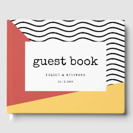 80er Pop art Memphis style wedding Gästebuch