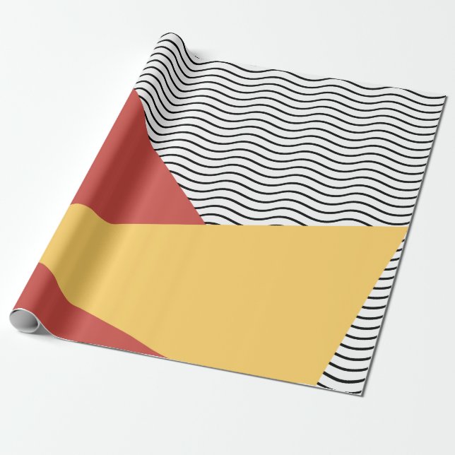 80er Pop Kunstmuster Geschenkpapier (Ungerollt)