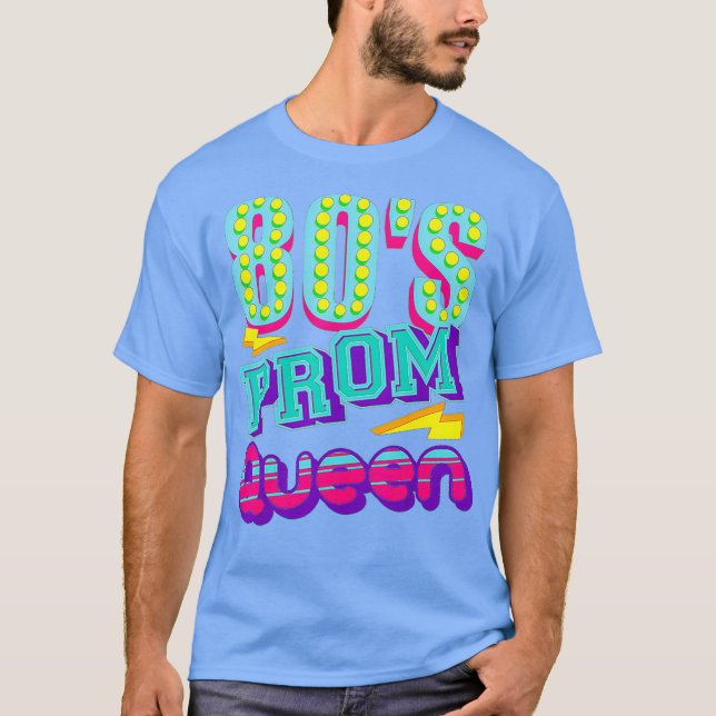 80er Prom Queen Shirt Funny Diskothek Backpacker G (Vorderseite)