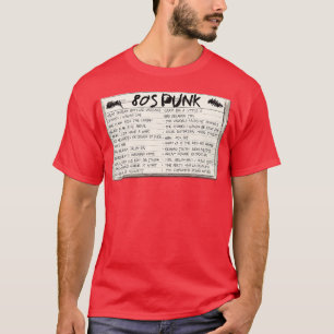80er Punk-Mischband-Kassette T-Shirt