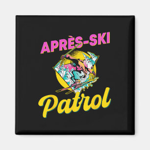 80er Retro Apres-ski Patrol Wear 90er Jahre Skifah Magnet