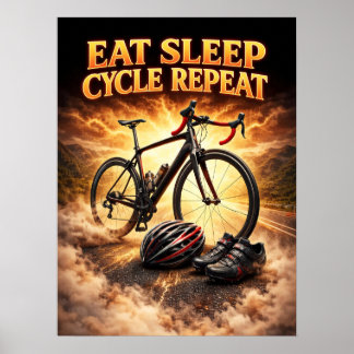80er Retro-Fahrrad-Piratendesign Poster