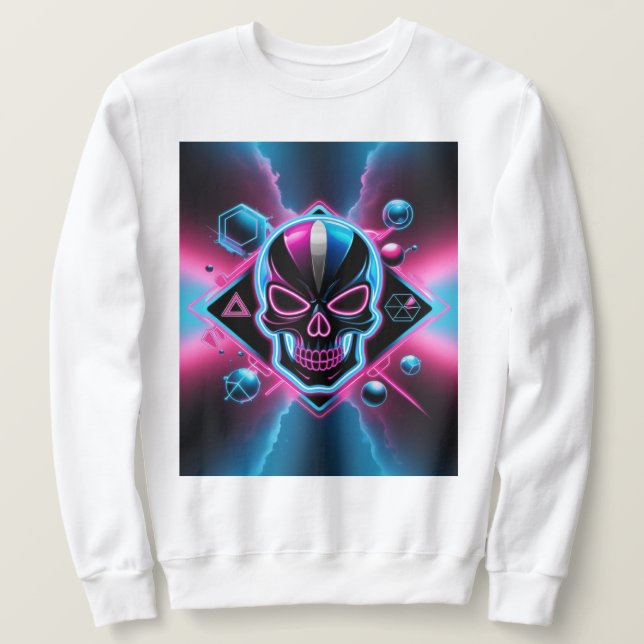 80er-Retro-Futurismus Sweatshirt (Design vorne)