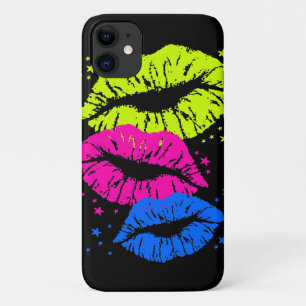 80er Retro-Lippen Sterne Küsse Case-Mate iPhone Hülle