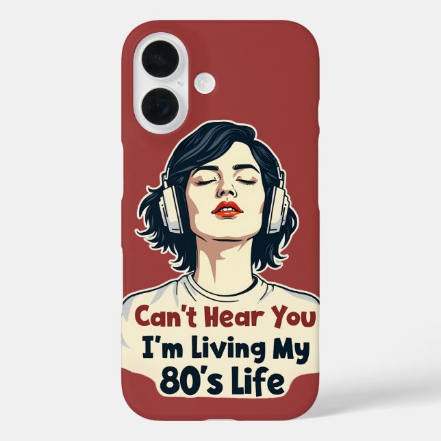 80er Retro Nostalgic Music Lover Throwback Design Case-Mate iPhone Hülle (Rückseite)