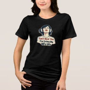 80er Retro Nostalgic Music Lover Throwback Design Tri-Blend Shirt