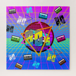 80er RETRO OLD SCHOOL KASSETTENBAND Puzzle