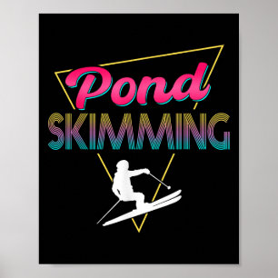 80er Retro Pond Skimml Skimml Skilift Poster