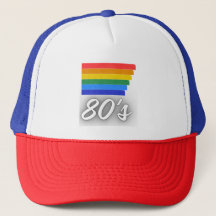 80er Retro Regenbogen Vintage