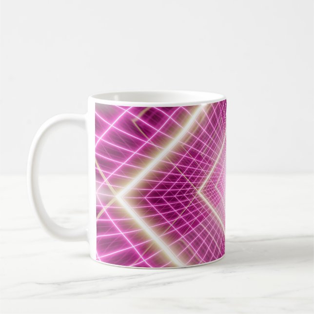 80er Retro und sci fi Pop Kunstszene. Kaffeetasse (Links)