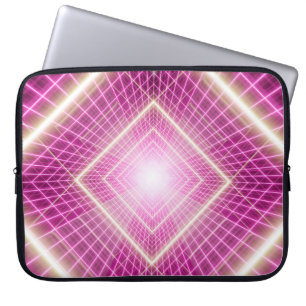 80er Retro und sci fi Pop Kunstszene. Laptopschutzhülle