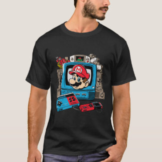 80er Retro Video Game NES Gaming Mario Style Logo! T-Shirt