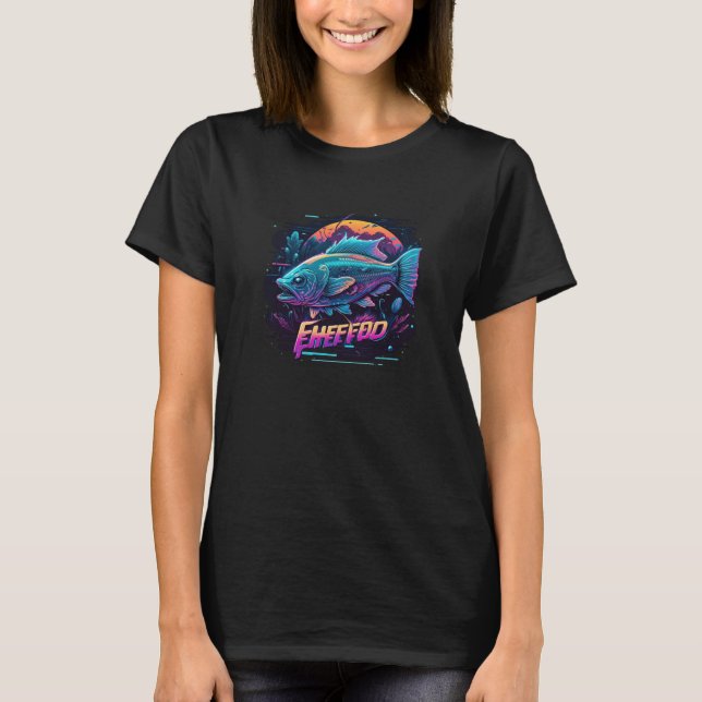 80er Retrowave-Ästhetik T-Shirt (Vorderseite)