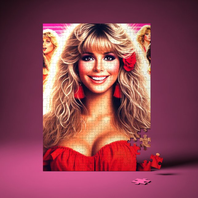 80er Retrowave-Frau Puzzle (Von Creator hochgeladen)