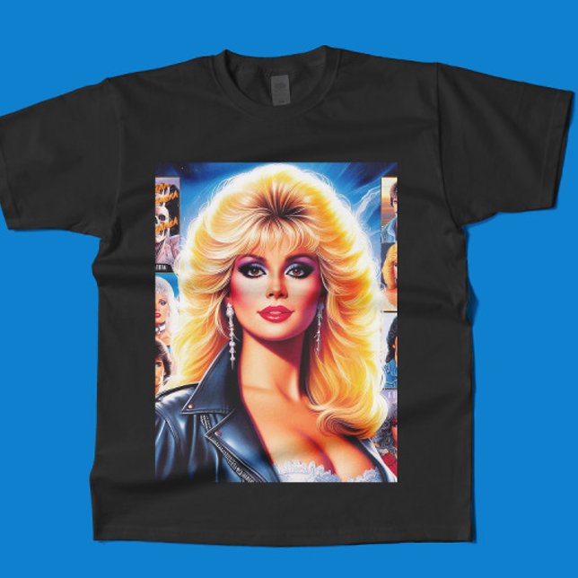 80er Retrowave Frau T-Shirt (Von Creator hochgeladen)