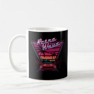 80er Retrowave Synthwave Liebe Wave Miami Beach Kaffeetasse