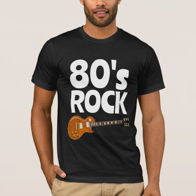 80ER ROCK BLACK T - SHIRT T-SHIRTS (Vorderseite)