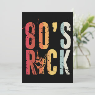 80er Rock Vintage Retro Musikband Einladung