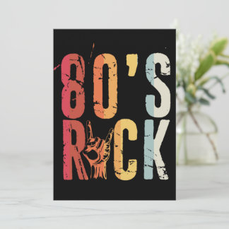 80er Rock Vintage Retro Musikband Einladung
