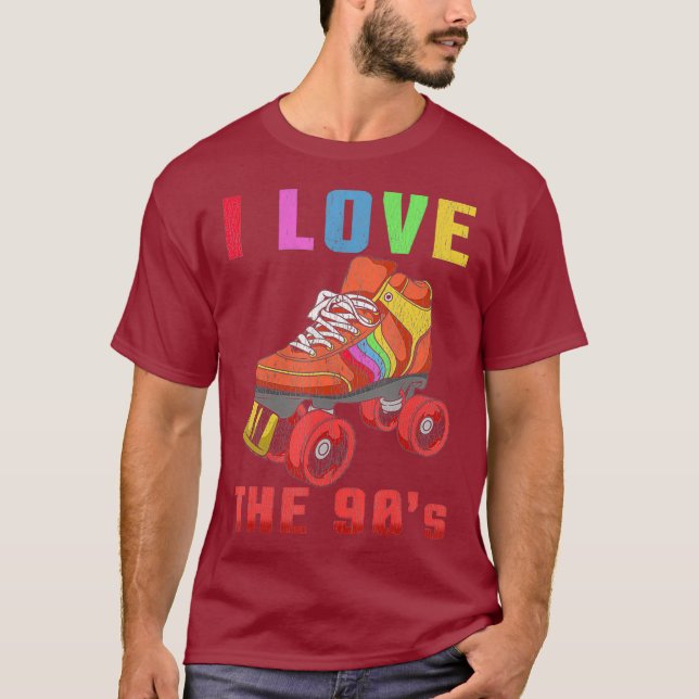 80er Rollerskates T Shirt Vintag Roller Skaten (Vorderseite)