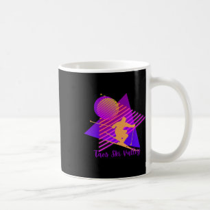 80er Rosa und Lila Taos Ski Valley New Mexico Skif Kaffeetasse