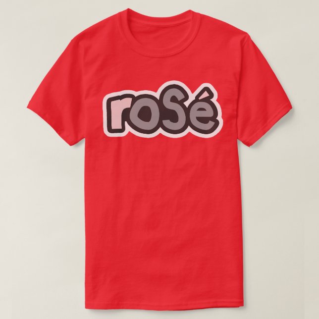 80er Rose Wine Ultimate Gray Typografy T-Shirt (Design vorne)