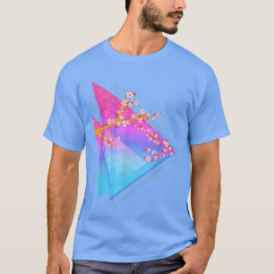 80er Sakura Japan Blume Vaporwave Synthwave Cherry T-Shirt