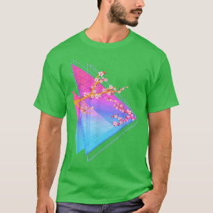 80er Sakura Japan Blume Vaporwave Synthwave Cherry T-Shirt