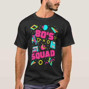 80er Squad 80er Ästhetische Matching 80er Party Pu T-Shirt