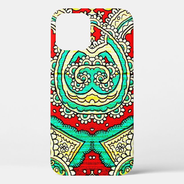 80er-Stil, hell, neon, schön, psychedelisch Case-Mate iPhone Hülle (Rückseite)