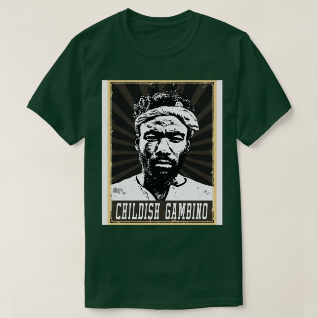 80er Style Childish Gambino TShirt (Design vorne)