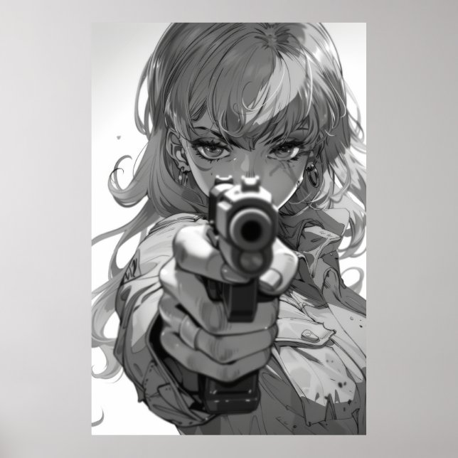 80er Style Retro Animation Illustration Poster (Vorne)