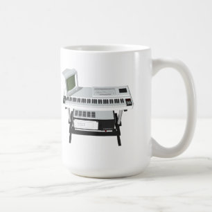 80er Style Sampler Keyboard: 3D Modell: Kaffeetasse
