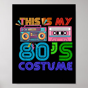 80er Styles Men Halloween 1980er Jahre Das ist mei Poster