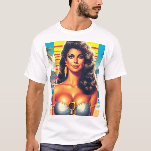 80er Summer Girl T-Shirt (Vorderseite)