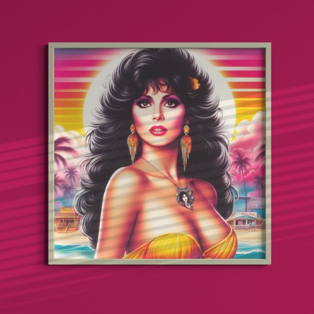 80er Summer Woman Poster (Von Creator hochgeladen)