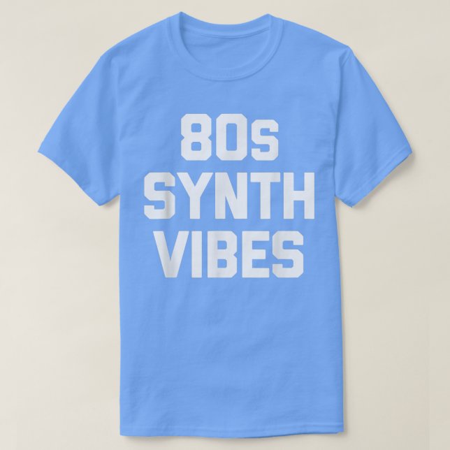 80er Synth Vibes - Funny Cool Musician Synthesizer T-Shirt (Design vorne)