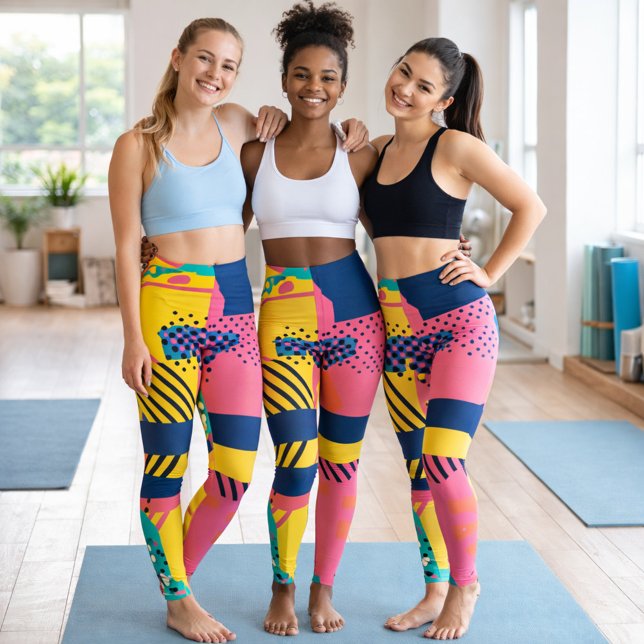 80er Trend Colorful Leggings (Von Creator hochgeladen)