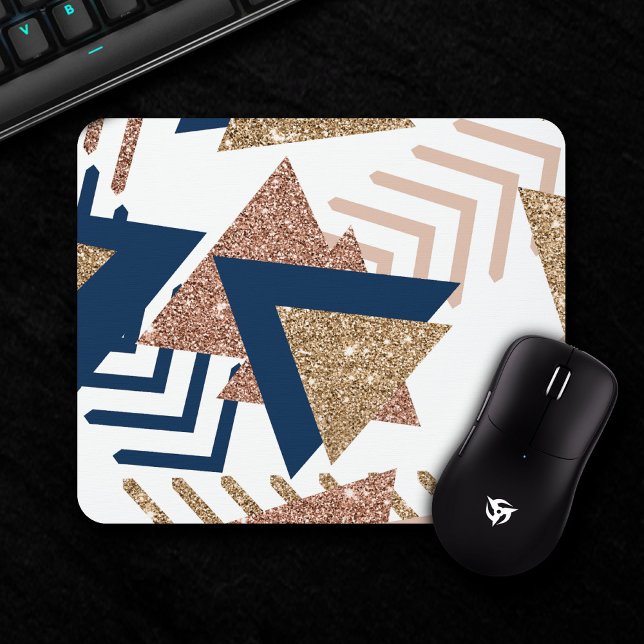 80er Trendy Abstrakt | Gold-Muster für Marine und  Mousepad (Von Creator hochgeladen)