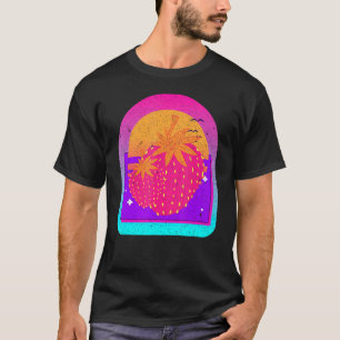 80er Vaporwave Ästhetische Erdbeeren Fruchtbeere S T-Shirt