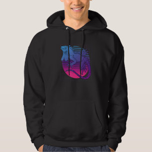 80er Vaporwave Reptile Pet Animal Lizard Tropical  Hoodie