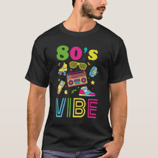 80er-Vibe 1980er-Mode-Themenparty-Outfit Achtziger T-Shirt