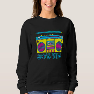 80er Vibe Retro Hip Hop Themed Kostüm Party Outfit Sweatshirt