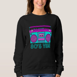 80er Vibe Retro Hip Hop Themed Kostüm Party Outfit Sweatshirt