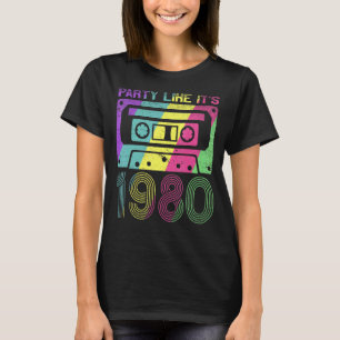 80er Vibe Vintag Achtzig Party wie 1980 Retro T-Shirt