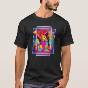 80er Vibes Disco Mädchen Cowgirl 80er Kostüm Party T-Shirt