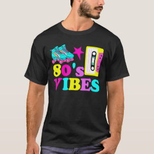 80er Vibes Roller Skate Party Kassettenband Vintag T-Shirt